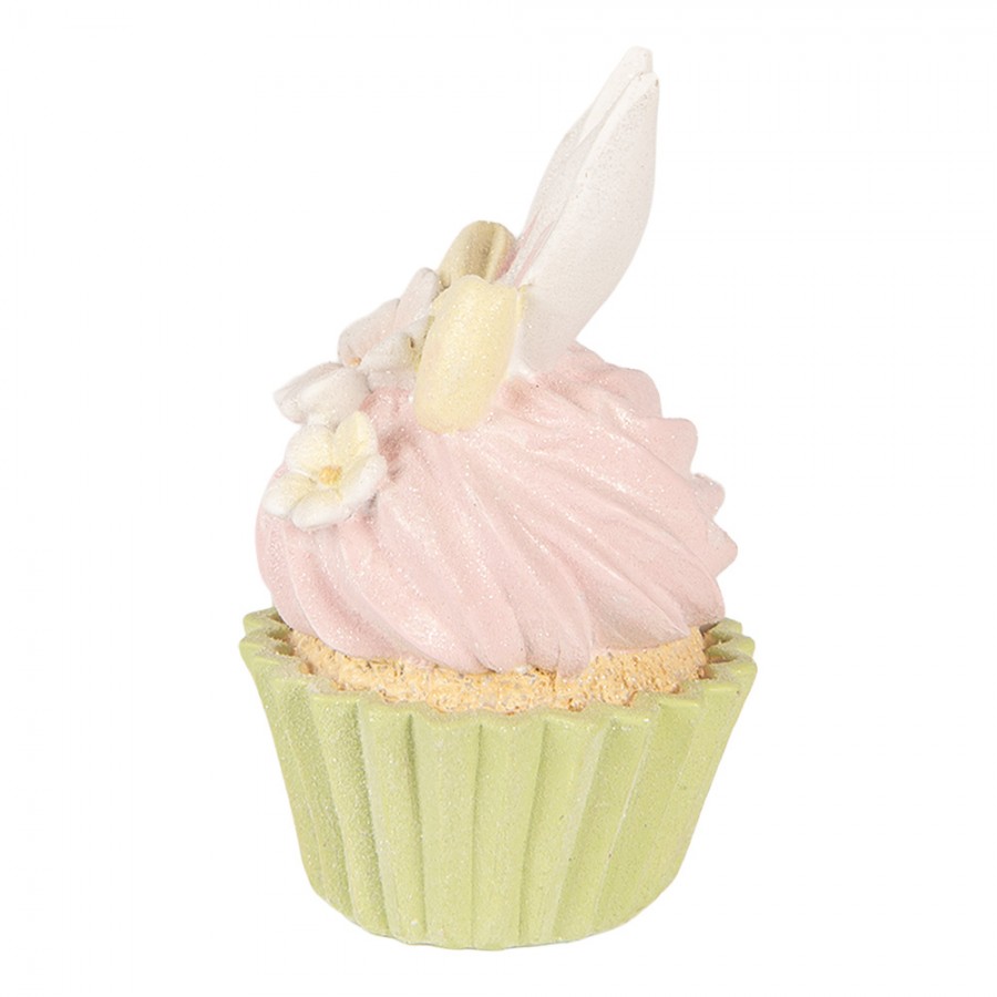 Cupcake in resina con orecchie da coniglio - 13x7 cm - Clayre e Eef